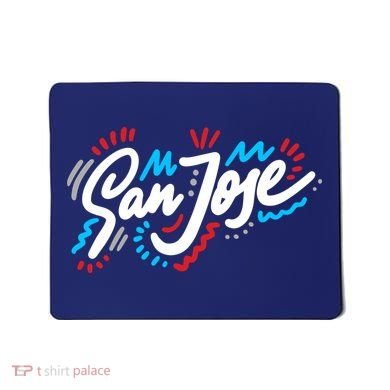 San Jose Hand Drawn Logo Mousepad
