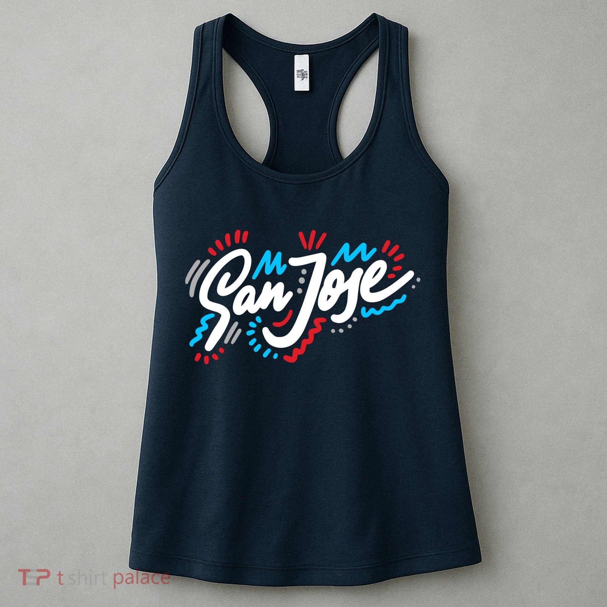 San Jose Hand Drawn Logo Women's Tank Top