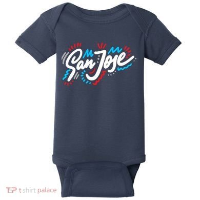 San Jose Hand Drawn Logo Baby Bodysuit