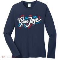 San Jose Hand Drawn Logo Women's Long Sleeve Shirt thumb 0