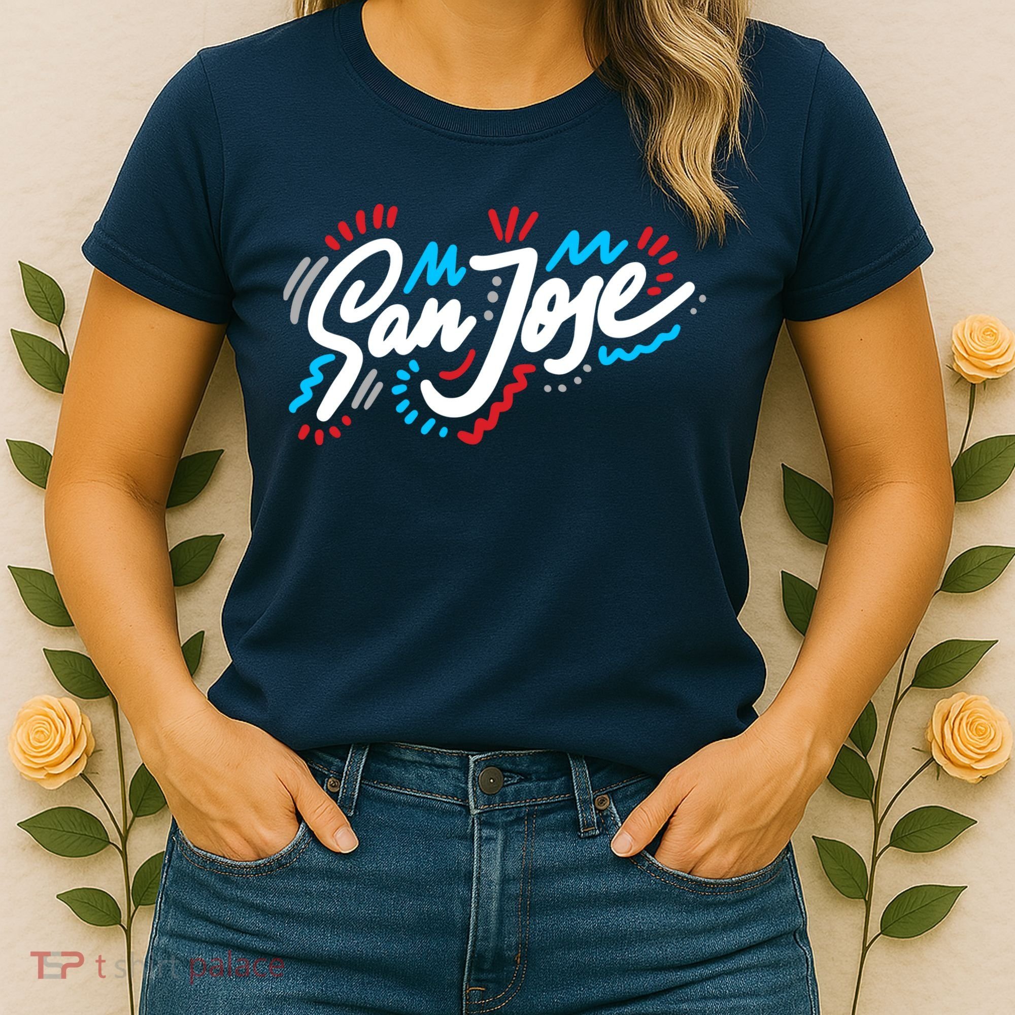 San Jose Hand Drawn Logo Women's T-Shirt