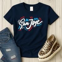 San Jose Hand Drawn Logo Women's T-Shirt thumb 3