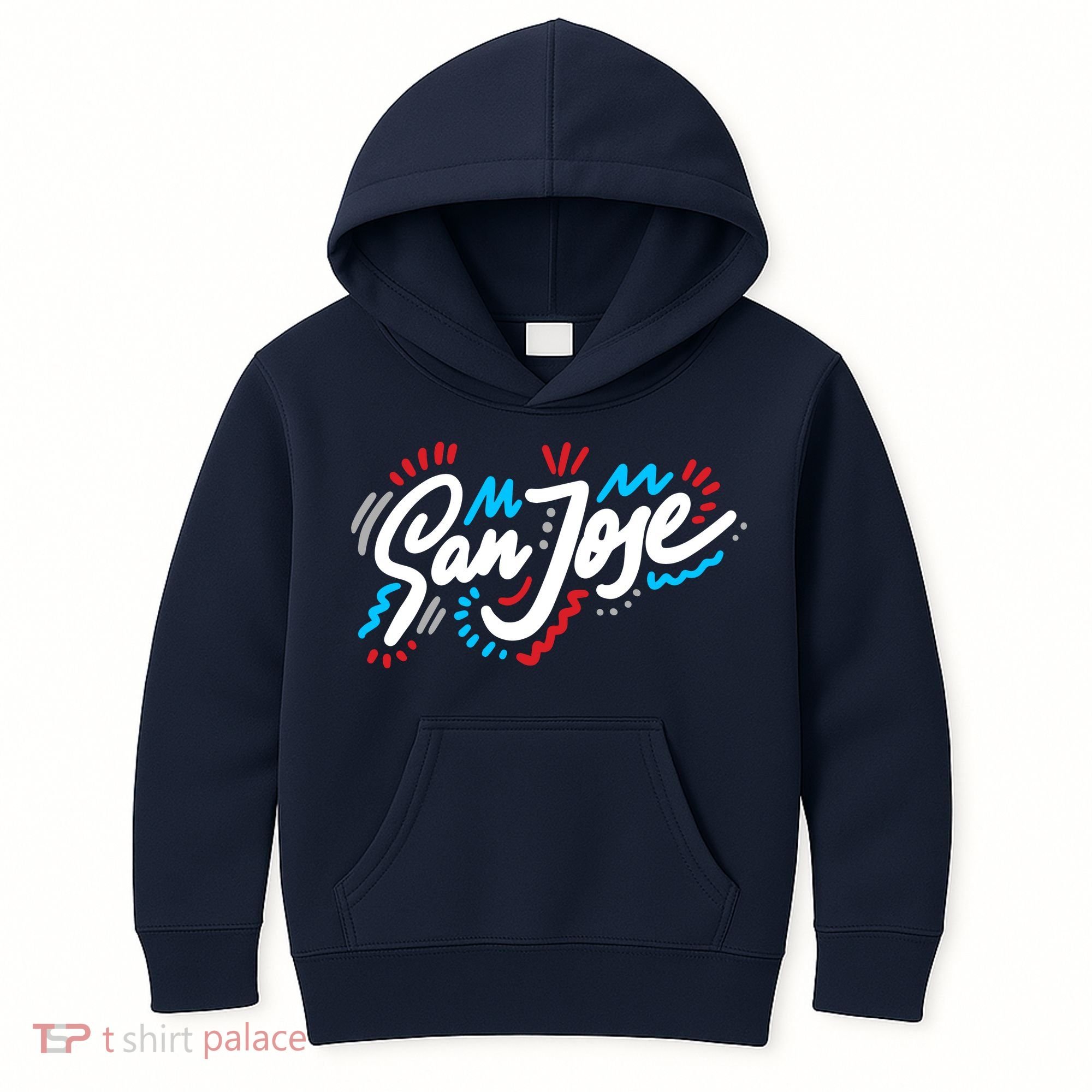 San Jose Hand Drawn Logo Kids Hoodie