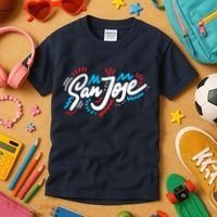 San Jose Hand Drawn Logo Kids T-Shirt thumb 3