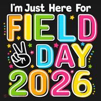 School Just Here For Field Day Teacher Student 2026 Doggie Tank thumb 4
