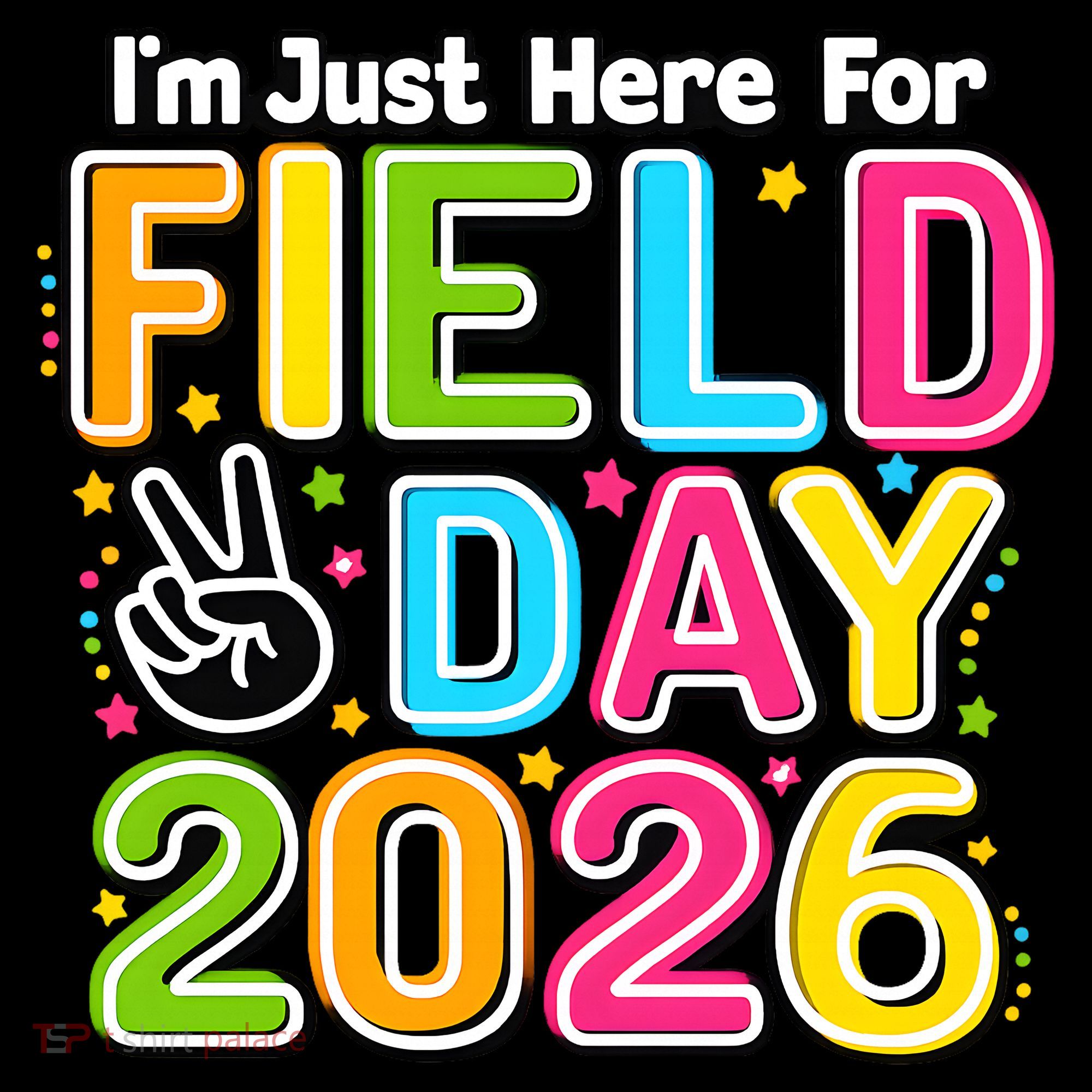 School Just Here For Field Day Teacher Student 2026 Coaster