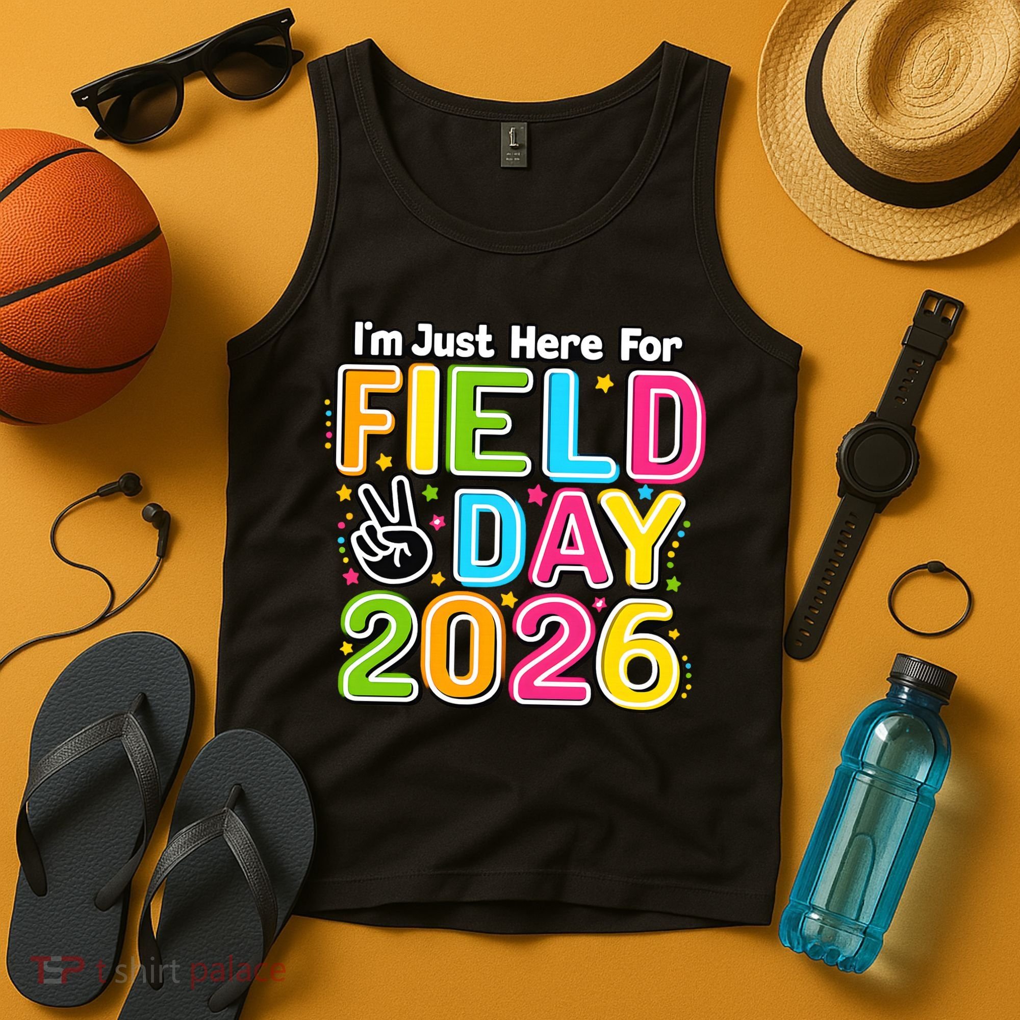 School Just Here For Field Day Teacher Student 2026 Tank Top