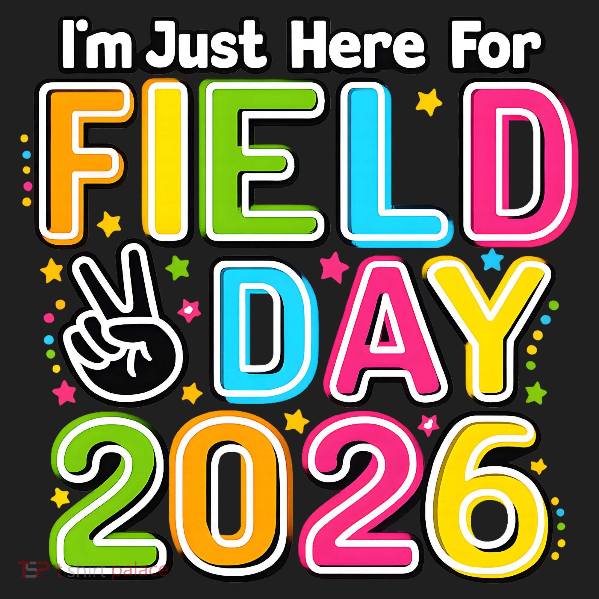 School Just Here For Field Day Teacher Student 2026 Golf Towel