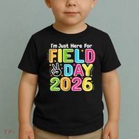 School Just Here For Field Day Teacher Student 2026 Toddler T-Shirt thumb 2