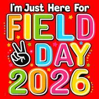 School Just Here For Field Day Teacher Student 2026 Santa Hat thumb 1