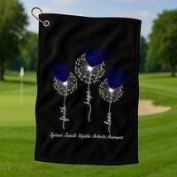 Systemic Juvenile Idiopathic Arthritis Awareness Meaningful Gift Golf Towel thumb 1