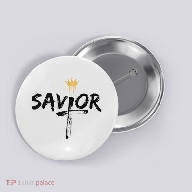 Savior Jeus King Button