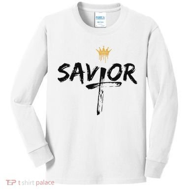 Savior Jeus King Kids Long Sleeve Shirt