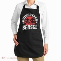 Sensei Japan Kanji Teacher Authorized Sensei Coach Trainer Apron thumb 2