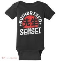 Sensei Japan Kanji Teacher Authorized Sensei Coach Trainer Baby Bodysuit thumb 0