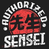 Sensei Japan Kanji Teacher Authorized Sensei Coach Trainer Hat thumb 2
