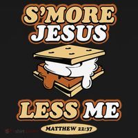 SMore Jesus Less Me Matthew 22 37 Christian Bible Verse Love Baby Bodysuit thumb 2