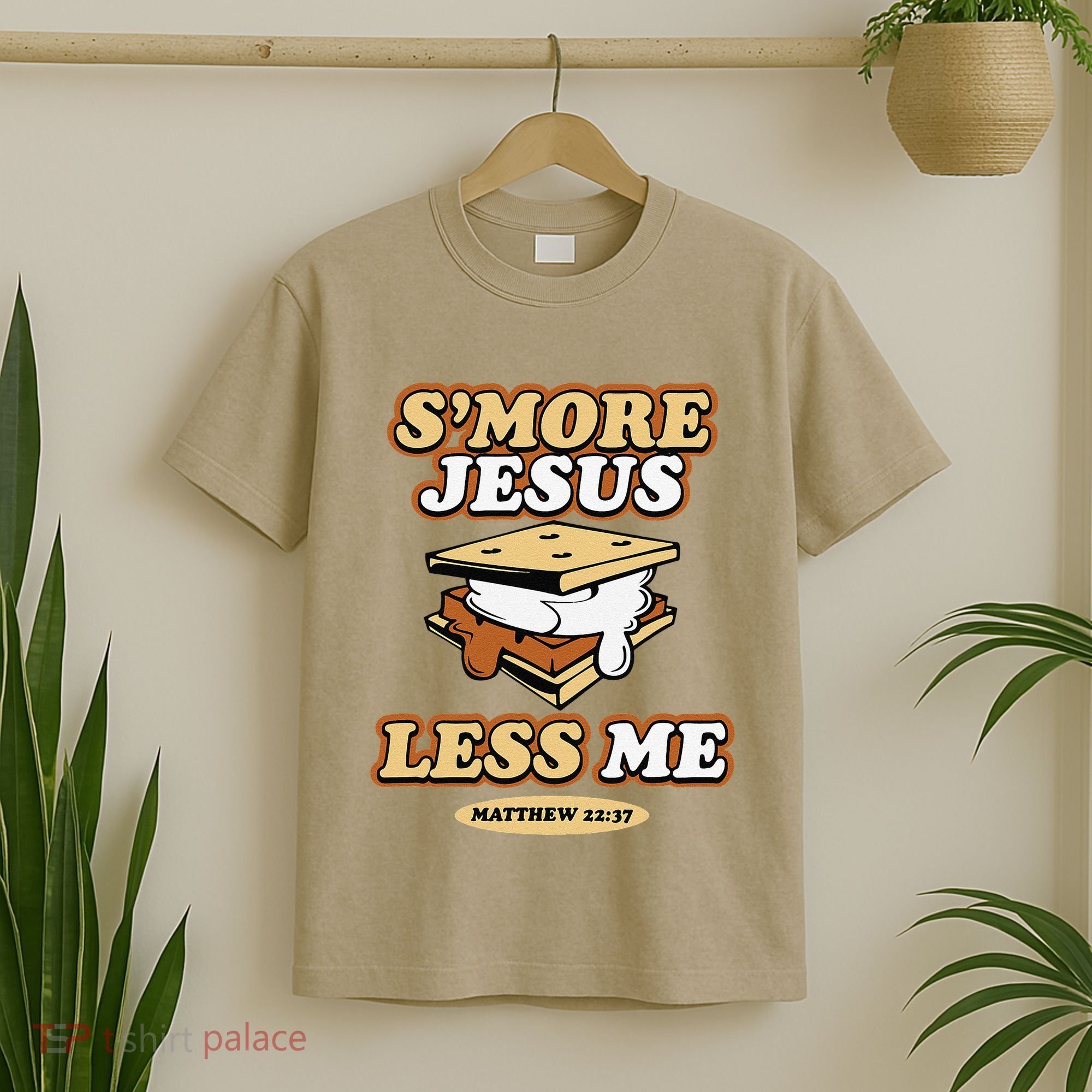 SMore Jesus Less Me Matthew 22 37 Christian Bible Verse Love T-Shirt