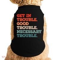 Social John Lewis Get In Good Necessary Trouble Gift Doggie Tank thumb 0