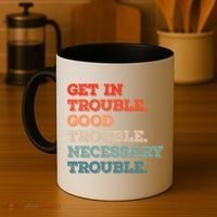 Social John Lewis Get In Good Necessary Trouble Gift Coffee Mug thumb 4
