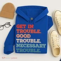 Social John Lewis Get In Good Necessary Trouble Gift Hoodie thumb 4