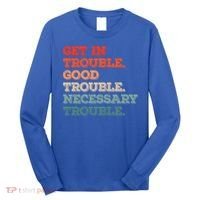 Social John Lewis Get In Good Necessary Trouble Gift Long Sleeve Shirt thumb 0