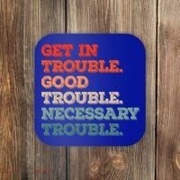 Social John Lewis Get In Good Necessary Trouble Gift Coaster thumb 0