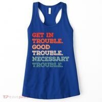 Social John Lewis Get In Good Necessary Trouble Gift Women's Tank Top thumb 0