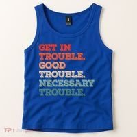 Social John Lewis Get In Good Necessary Trouble Gift Tank Top thumb 2