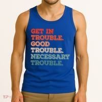 Social John Lewis Get In Good Necessary Trouble Gift Tank Top thumb 3