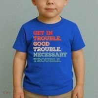 Social John Lewis Get In Good Necessary Trouble Gift Toddler T-Shirt thumb 2