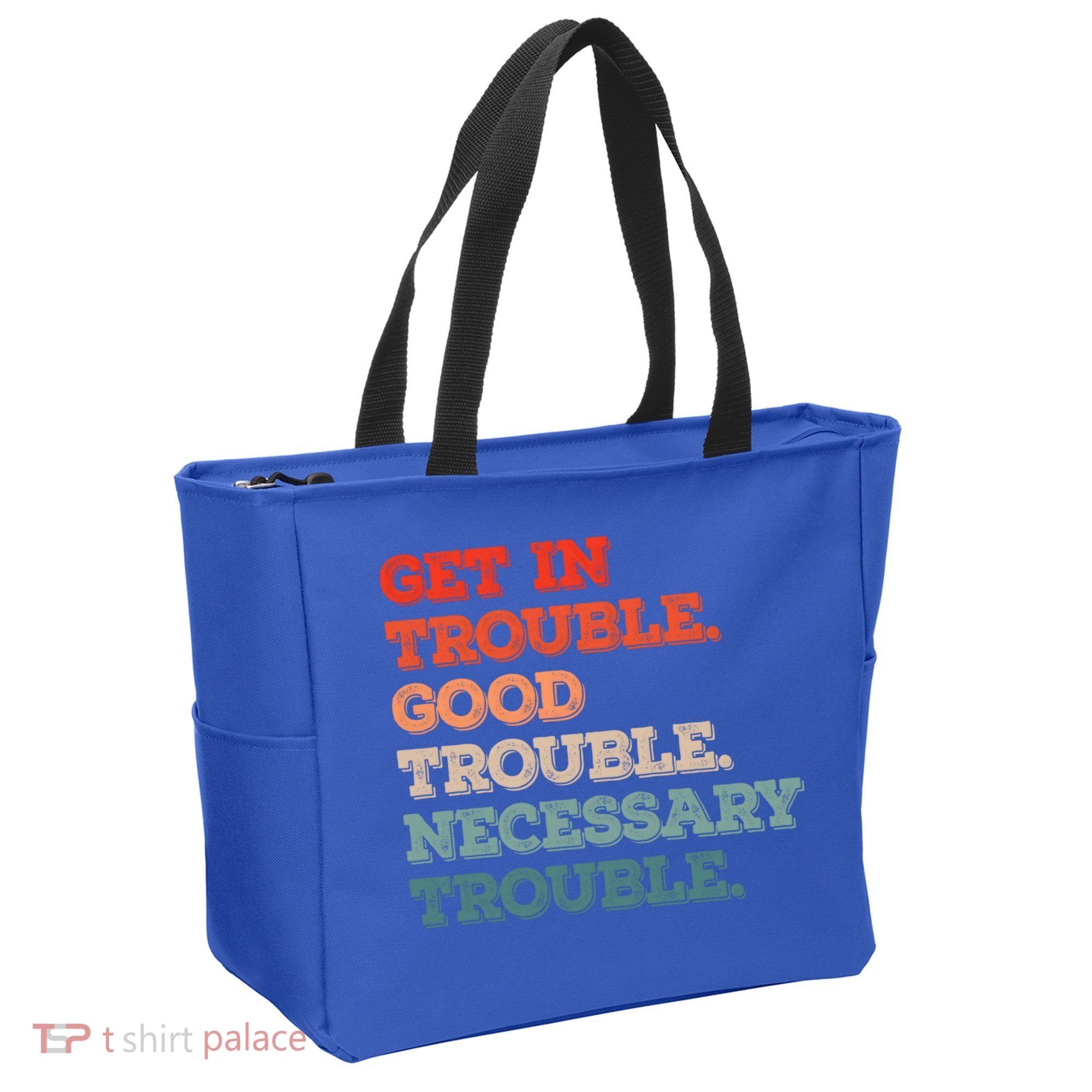 Social John Lewis Get In Good Necessary Trouble Gift Tote Bag