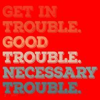Social John Lewis Get In Good Necessary Trouble Gift Santa Hat thumb 1