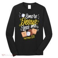Smore Jesus less me Tent Wilderness Glamping Campfire Nature Long Sleeve Shirt thumb 0
