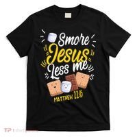 Smore Jesus less me Tent Wilderness Glamping Campfire Nature T-Shirt thumb 0