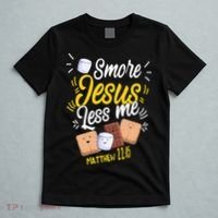 Smore Jesus less me Tent Wilderness Glamping Campfire Nature T-Shirt thumb 5