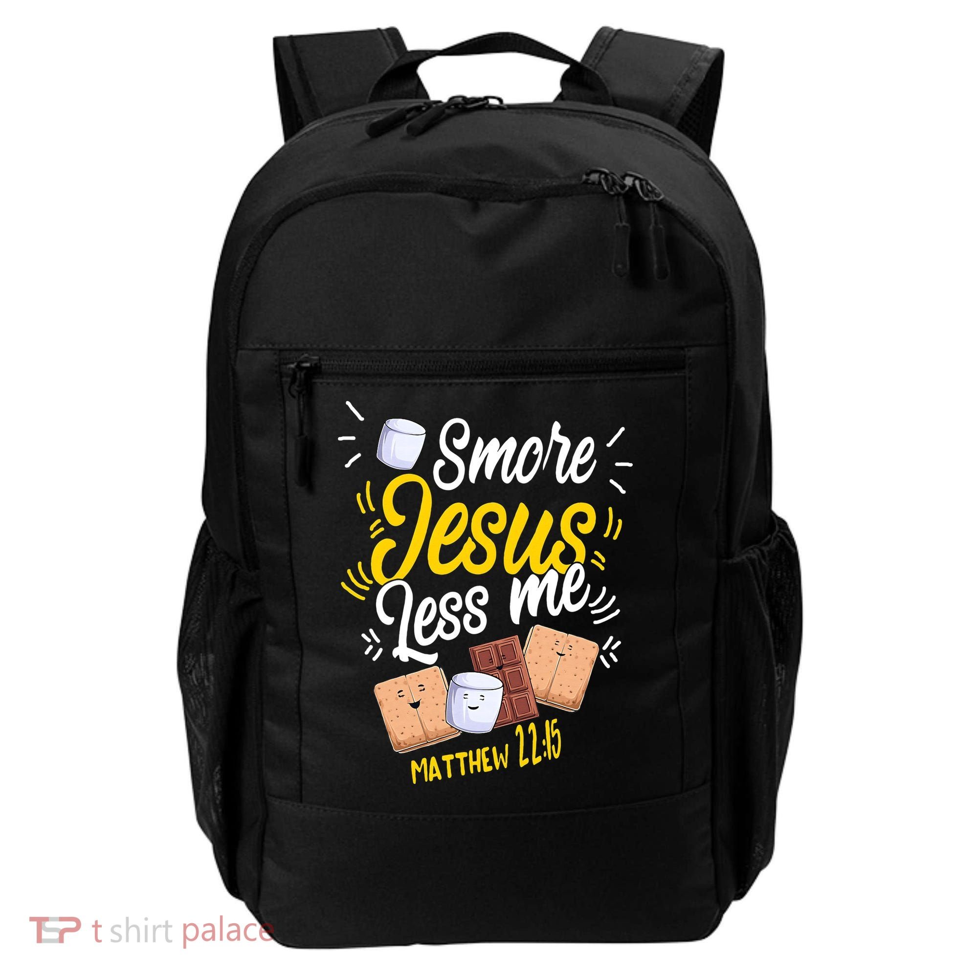 Smore Jesus less me Tent Wilderness Glamping Campfire Nature Backpack