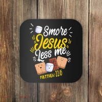 Smore Jesus less me Tent Wilderness Glamping Campfire Nature Coaster thumb 0