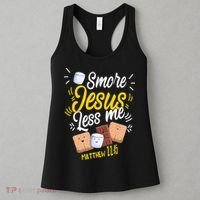 Smore Jesus less me Tent Wilderness Glamping Campfire Nature Women's Tank Top thumb 3