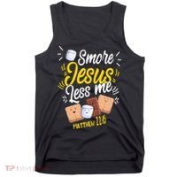 Smore Jesus less me Tent Wilderness Glamping Campfire Nature Tank Top thumb 0