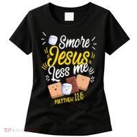 Smore Jesus less me Tent Wilderness Glamping Campfire Nature Women's T-Shirt thumb 0