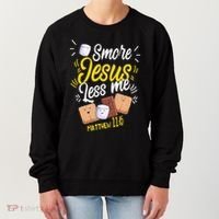 Smore Jesus less me Tent Wilderness Glamping Nature Women's Sweatshirt thumb 0