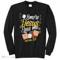 Smore Jesus less me Tent Wilderness Glamping Nature Sweatshirt thumb 0