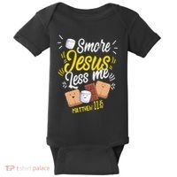 Smore Jesus less me Tent Wilderness Glamping Nature Baby Bodysuit thumb 0