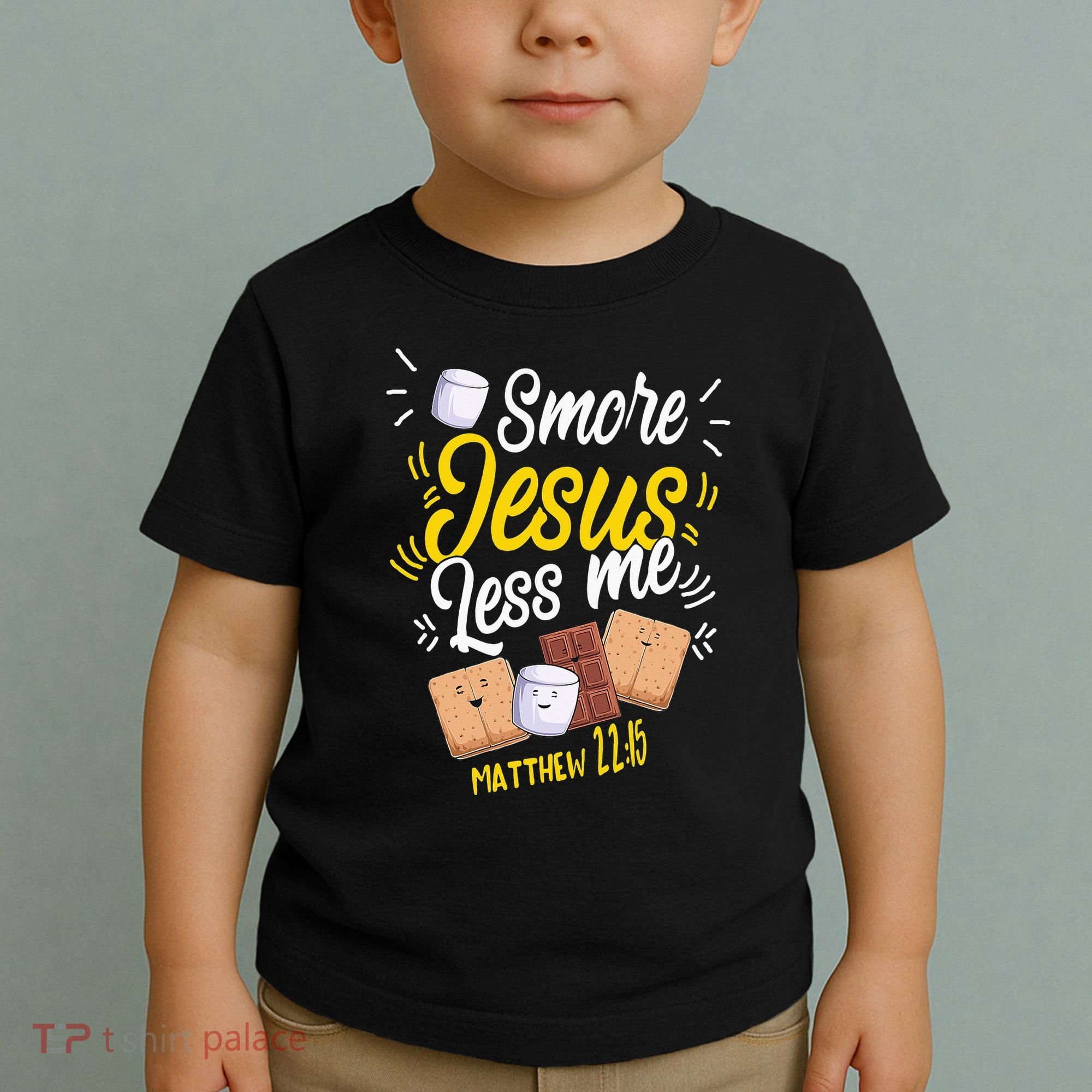 Smore Jesus less me Tent Wilderness Glamping Nature Toddler T-Shirt