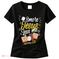 Smore Jesus less me Tent Wilderness Glamping Nature Women's T-Shirt thumb 0