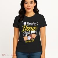 Smore Jesus less me Tent Wilderness Glamping Nature Women's T-Shirt thumb 4