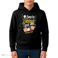 Smore Jesus less me Tent Wilderness Glamping Nature Kids Hoodie thumb 4