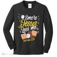 Smore Jesus less me Tent Wilderness Glamping Nature Kids Long Sleeve Shirt thumb 0