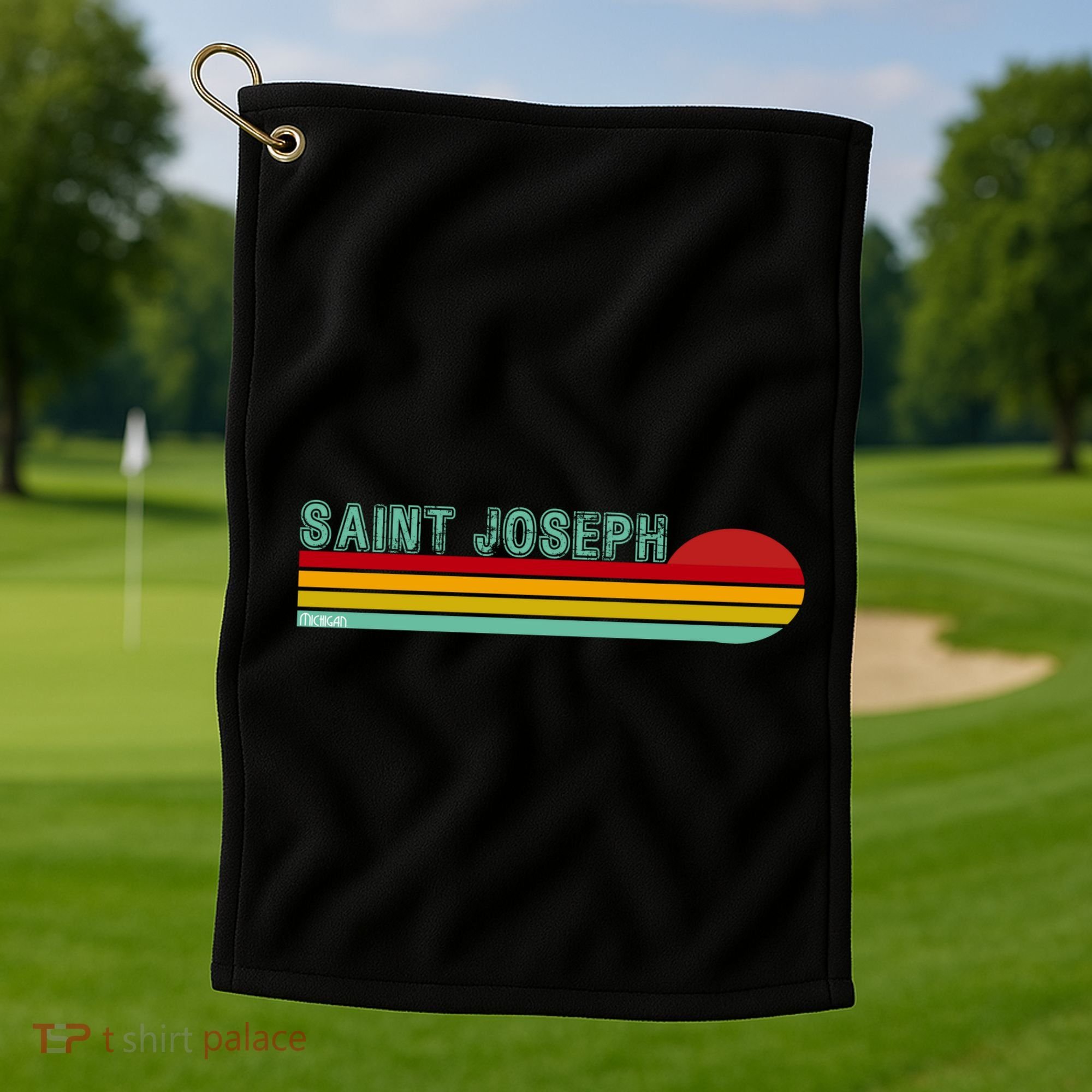 Saint Joseph Michigan Golf Towel
